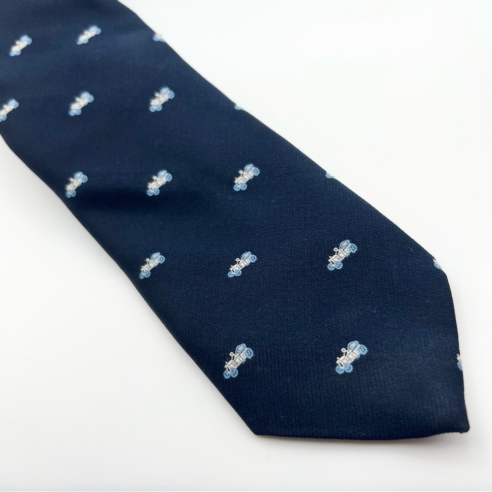 Navy Blue Patterned Men's Tie